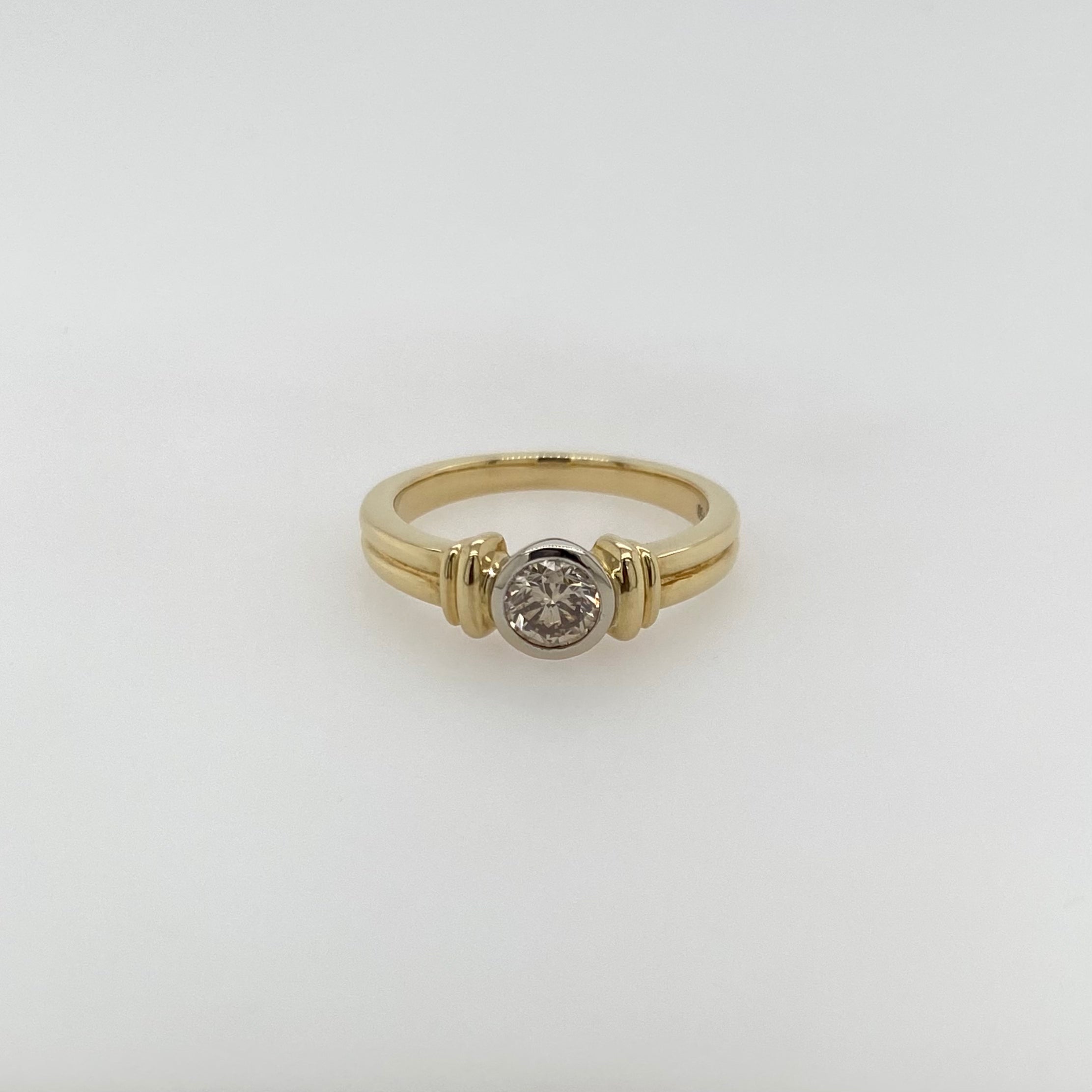 Champagne Diamond Solitaire Ring