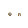 Cubic Zirconia Stud Earrings in 9K Yellow Gold