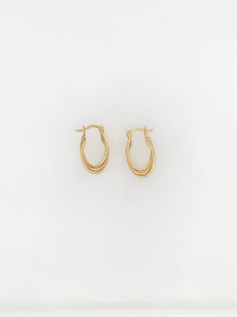 'TWIST' Hoop Earrings