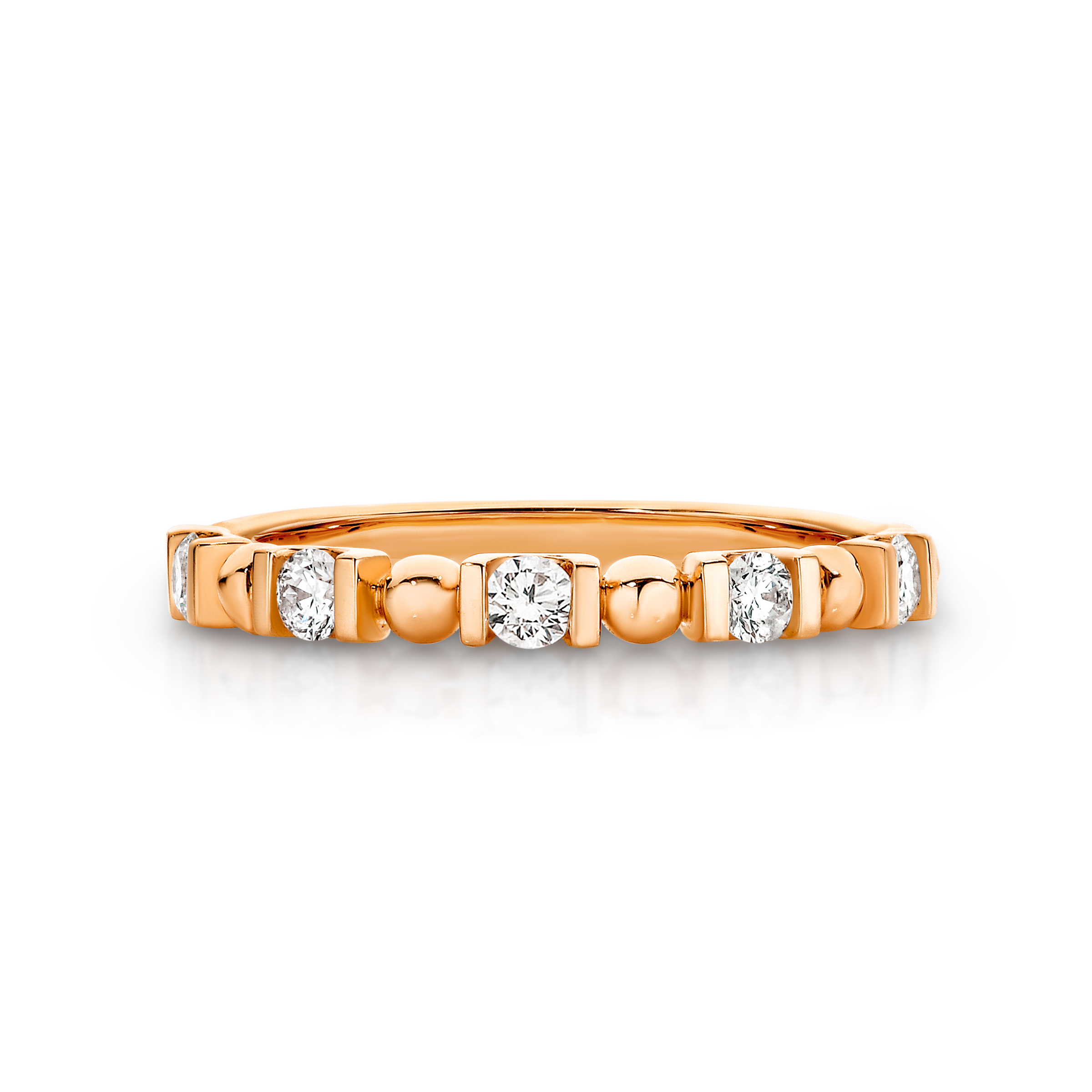 Diamond Wedding Band Ring in 18ct Gold