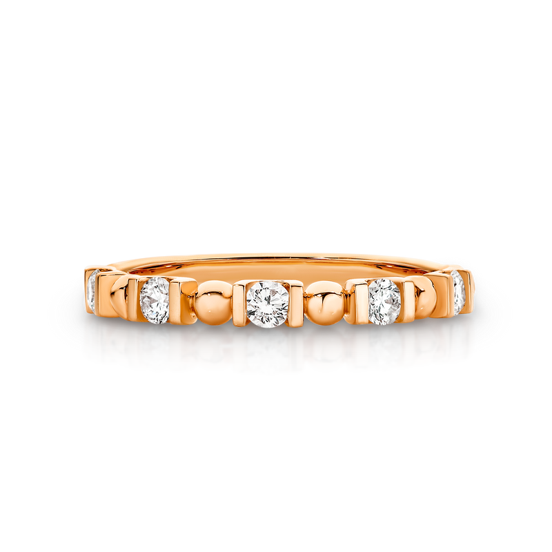 Diamond Wedding Band Ring in 18ct Gold