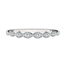 Diamond Wedding Band in 18ct White, Rose or Yellow Gold