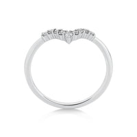 V- Shape Wedder Band in 18ct Gold