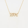 'LOVE' Diamond Necklace