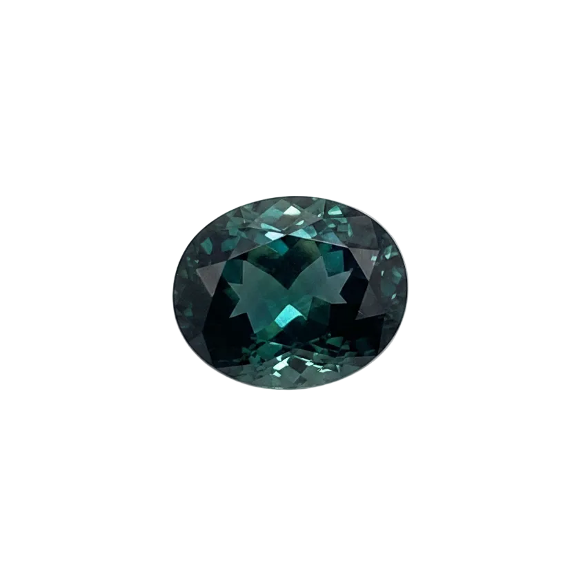 3.06CT Oval Green Sapphire
