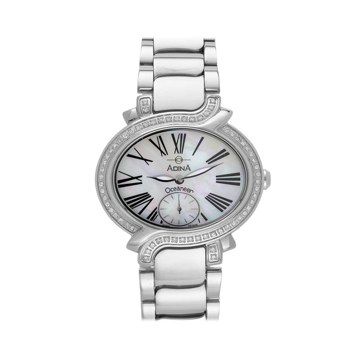ADINA OCEANEER (100m) Mother of Pearl and Diamond Stainless- Steel Watch