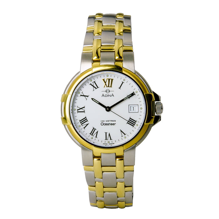 ADINA Oceaneer (100m) Two- toned Watch