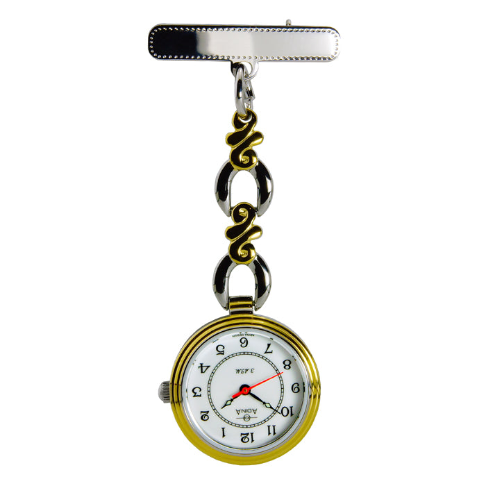 ADINA (3.49m) Two-toned  Nurse Pocket Watch