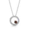 Slider Circular Diamond Pendant