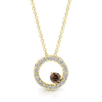 Slider Circular Diamond Pendant