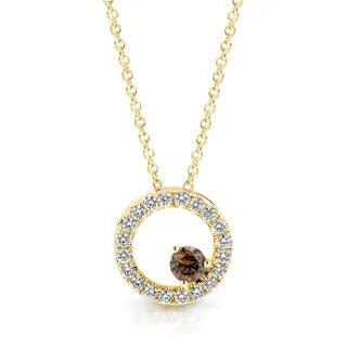 Slider Circular Diamond Pendant