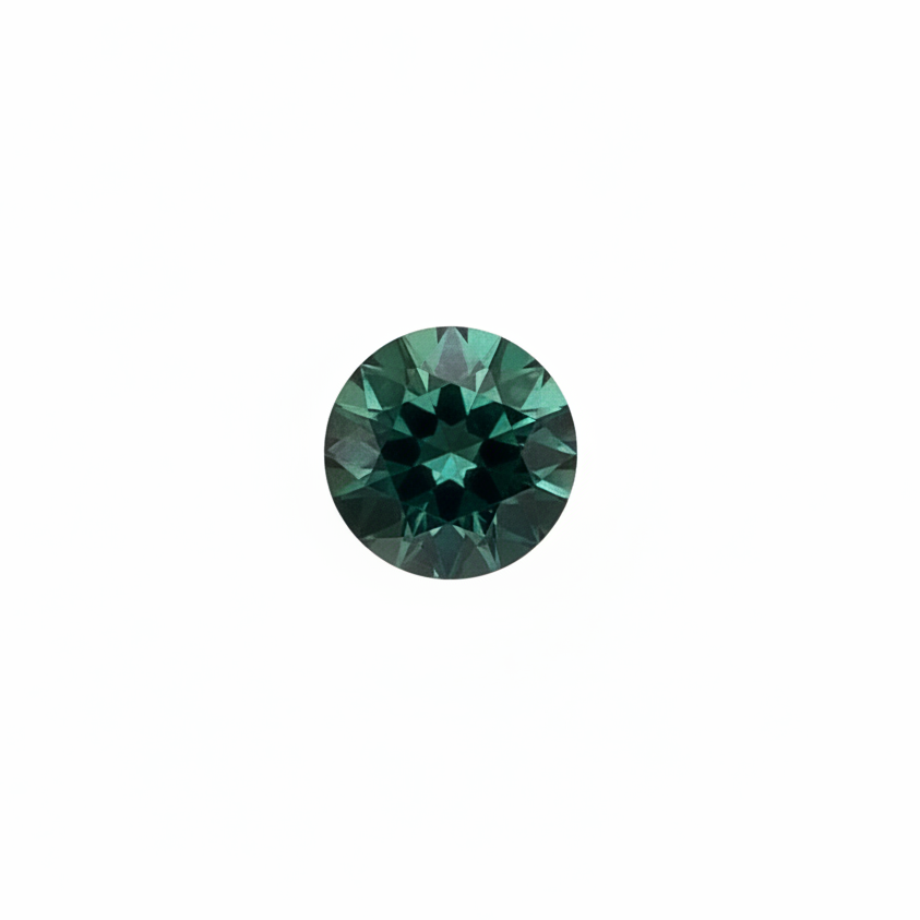 2.36CT Round Australian Green Teal Sapphire