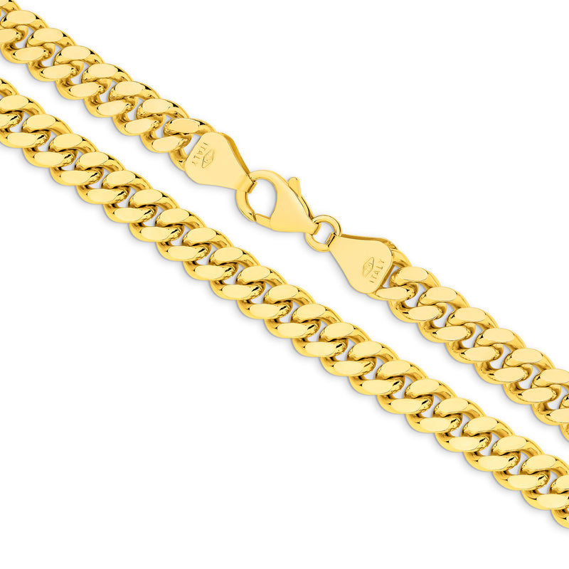 Gold Chain Diamond cut Curb Link