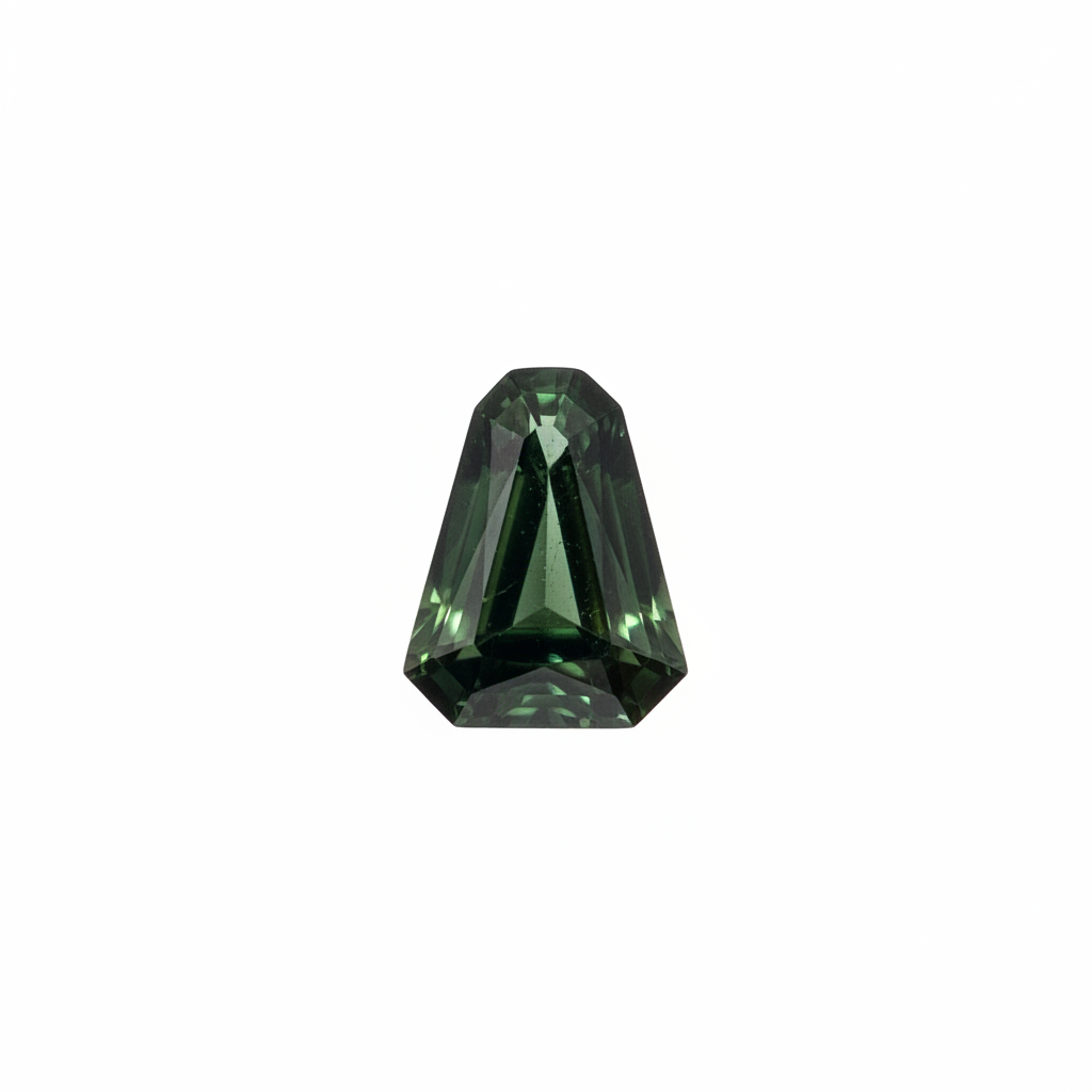 2.51CT Shield Shape Green Sapphire