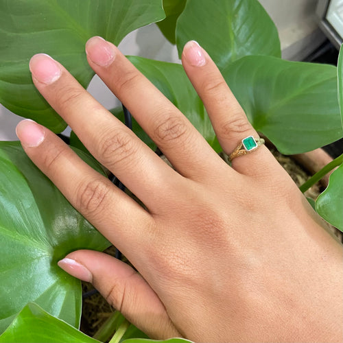 Emerald Diamond Ring