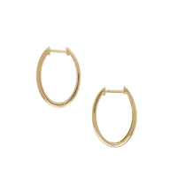 Large Diamond Hoop Earrings in 9K Yellow Gold