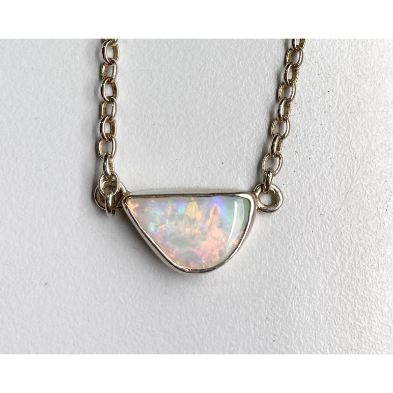 Silver opal pendent