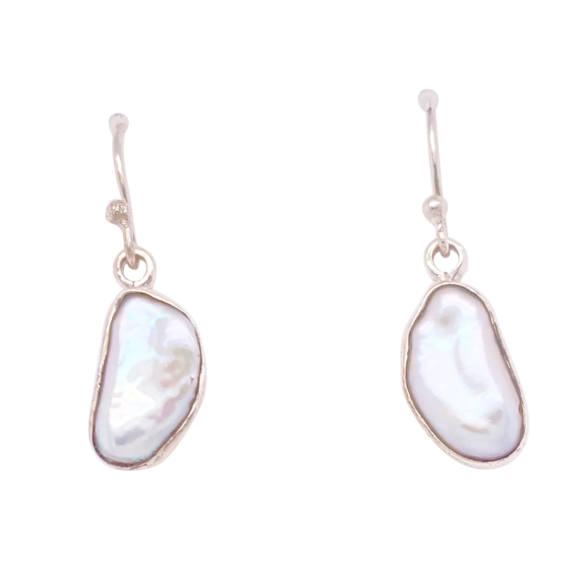Baroque pearl hook earrings