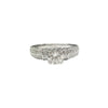 Diamond Solitaire Engagement Ring in 18K White Gold