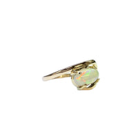 Australian Opal Ring in 9K Yellow Gold