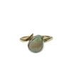 Australian Opal Ring in 18K Yellow Gold and Platinum
