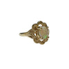 Crystal Opal Vintage- Style Ring in 9K Yellow Gold