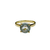 3.00ct Aquamarine Solitaire Ring in 18K Yellow Gold