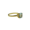 3.00ct Aquamarine Solitaire Ring in 18K Yellow Gold