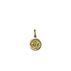 Small Medal Charm in 9K Yellow Gold