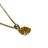Citrine and Diamond Pendant in 9K Yellow Gold