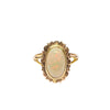 Solid Opal Ring in 14K Yellow Gold