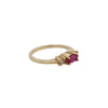 Ruby and Diamond Trilogy in 9K Yellow Gold