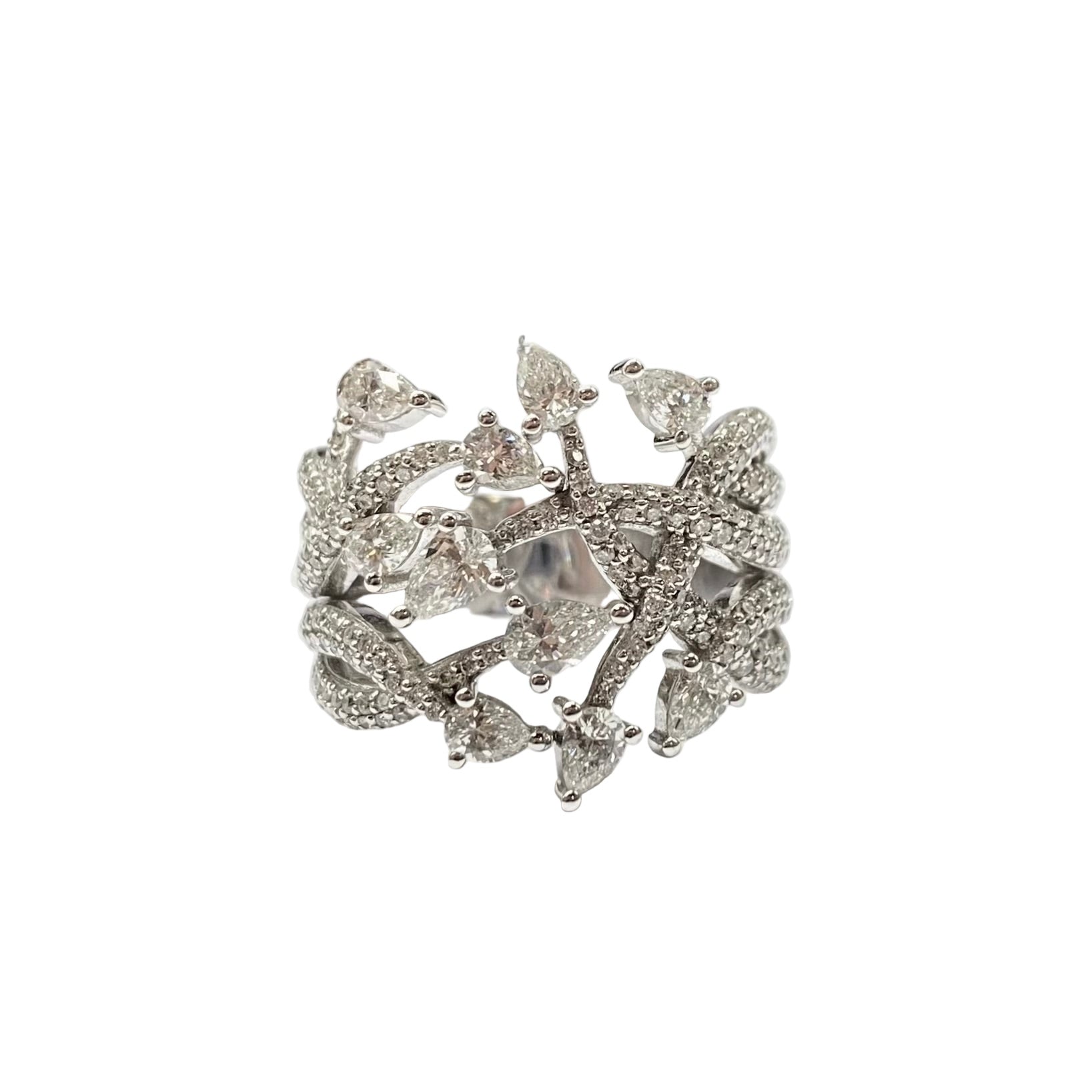 'ABIGAIL' Diamond Ring in 9K White Gold