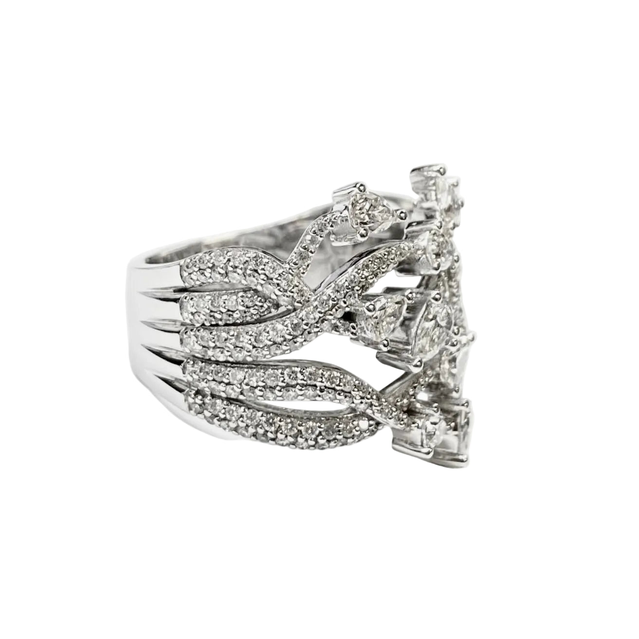 'ABIGAIL' Diamond Ring in 9K White Gold