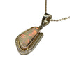 Australian Opal and Diamond Pendant in 9K Yellow and Rose Gold