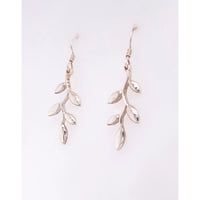 Silver Olive Leaf Earrings