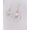 Pearl Earrings With Circle Setting