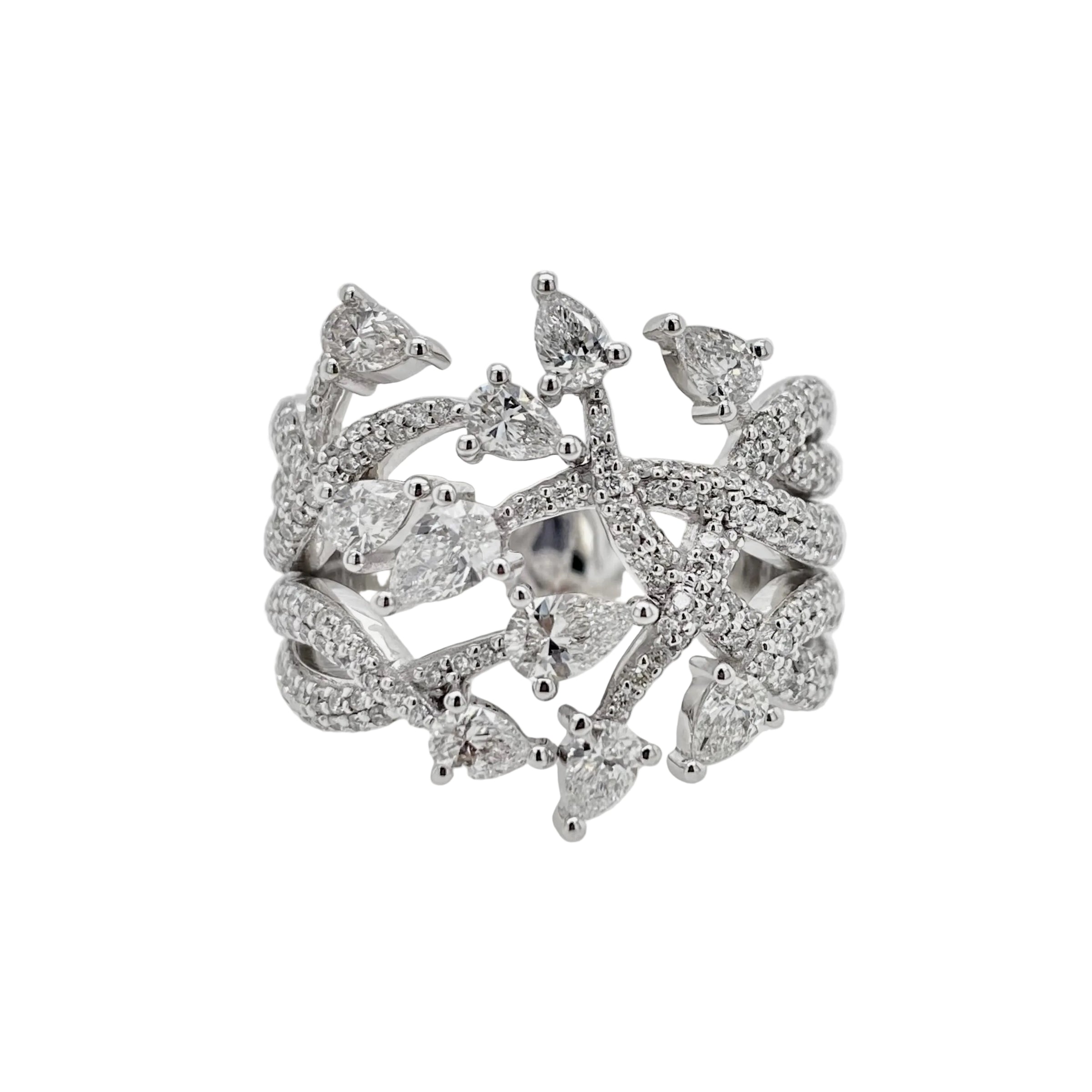 'ABIGAIL' Diamond Ring in 9K White Gold