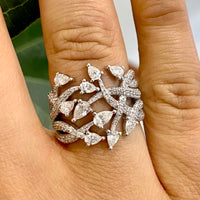 'ABIGAIL' Diamond Ring in 9K White Gold