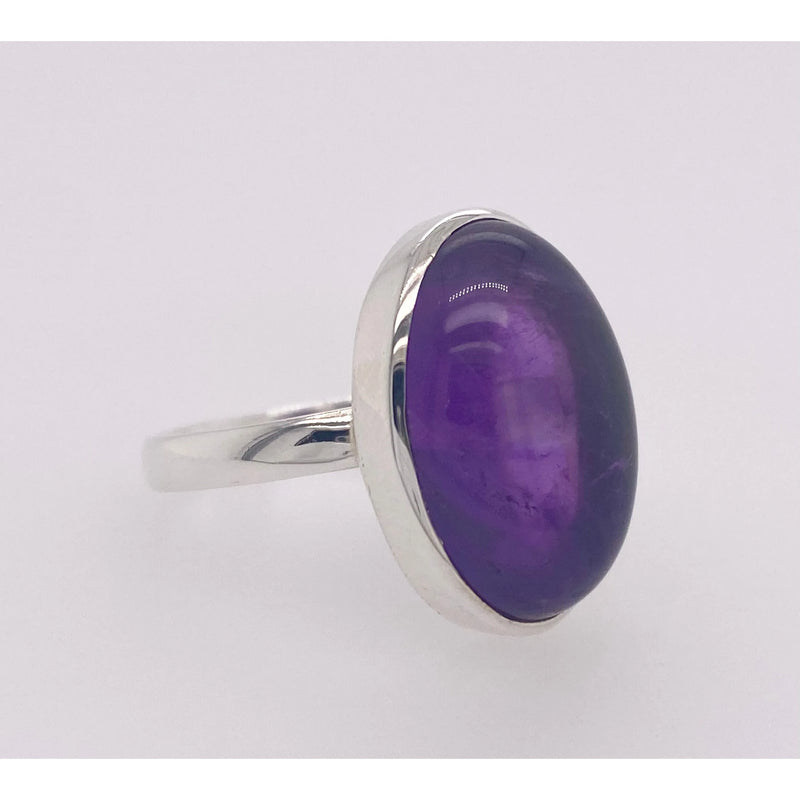 Silver Amethyst Ring