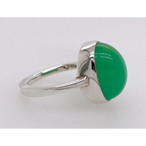 Chrysoprase Silver Ring
