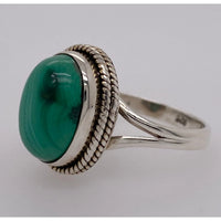 Malachite Silver Ring