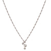 Diamond Staggered Necklace in 18K White Gold
