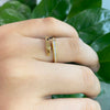 Diamonds On One Side Geometric Wrap Ring in 18K Yellow Gold