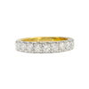 Lab- grown Diamond Wedding Band in 18K Yellow Gold and Platinum