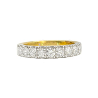 Lab- grown Diamond Wedding Band in 18K Yellow Gold and Platinum