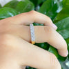 Lab- grown Diamond Wedding Band in 18K Yellow Gold and Platinum