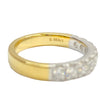 Lab- grown Diamond Wedding Band in 18K Yellow Gold and Platinum