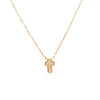 Dainty Diamond and Gold Cross