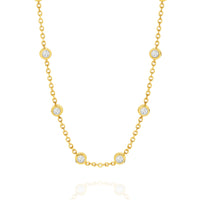 Two-way Diamond Necklace in 18K Yellow Gold